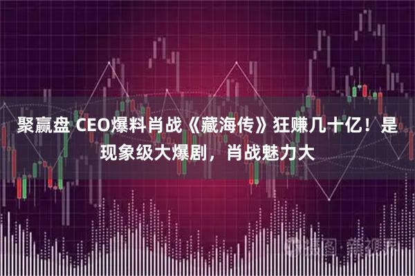 聚赢盘 CEO爆料肖战《藏海传》狂赚几十亿！是现象级大爆剧，肖战魅力大